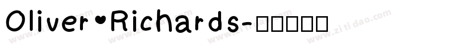 Oliver Richards字体转换